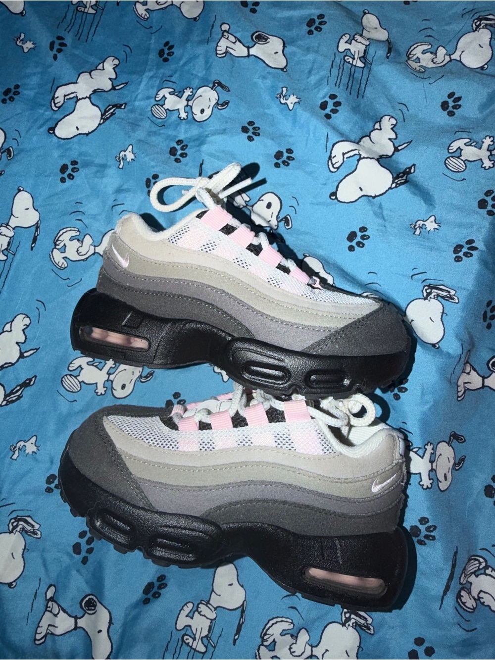 Nike Kids Black, Gray & Pink Chunky Sneakers